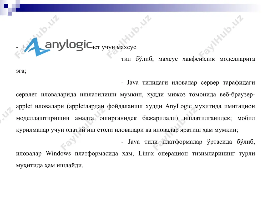 ; logistika va ta'minot zanjirlari; bozor va raqobat; biznes-jarayonlar va xizmatlar; sog'liqni saqlash va farmatsevtika; aktivlar va loyihalarni boshqarish; telekommunikatsiya va axborot tizimlari; ijtimoiy va ekologik tizimlar; piyodaning dinamikasi; himoya qilish