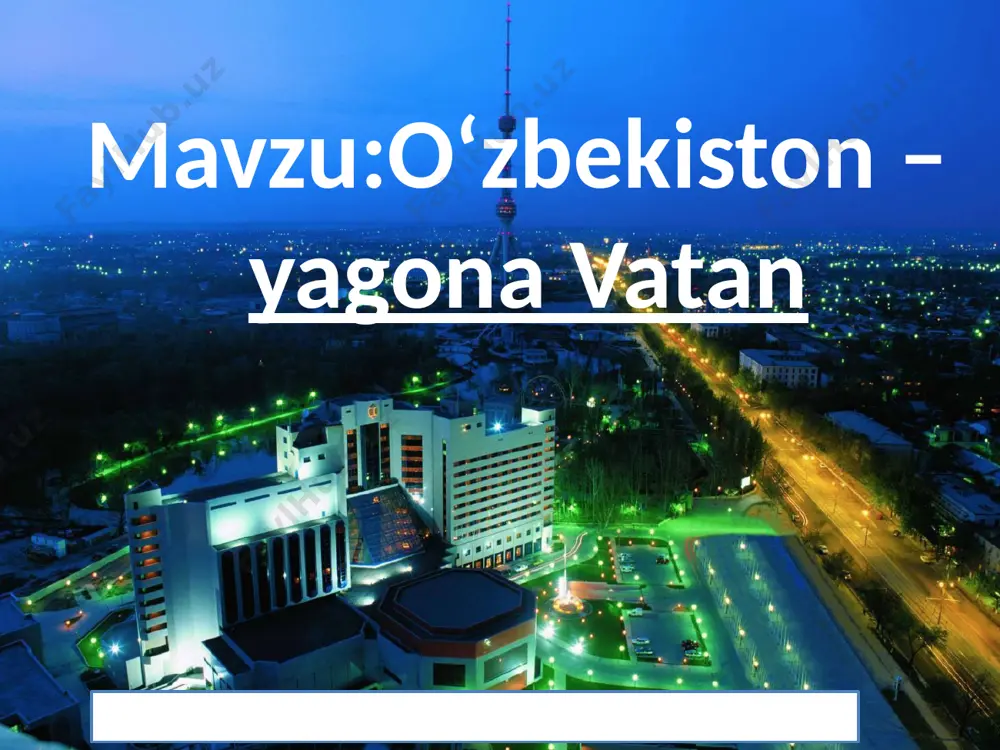 nyodkori hisoblanadi. bu jamiyatning ma’no-mazmunini, rivojlanish darajasi va istiqbolini shu xalqning orzu-intilish va harakatlari belgilaydi. savol va topshiriqlar: 1. biz xalqimizni nima uchun sevamiz? 2. rasmlarda xalqimizning qanday urf-odatlari tasvirlangan? 3. siz xalqimizning qaysi fazilatlarini yaxshi ko‘rasiz? 4. hayotingizda ana shu fazilatlarga amal qilasizmi? 5. o‘zbek xalqining farzandi ekaningizdan faxrlanasizmi? nima uchun? 6. xalqimiz haqida qanday she’r yoki qo‘shiq bilasiz? image2.png image3.jpeg image4.jpeg image5.jpeg image6.jpeg image7.png image8.jpeg image9.jpeg image10.jpeg image11.jpeg image12.jpeg image13.jpeg image14.jpeg image15.jpeg image1.png /docprops/thumbnail.jpeg