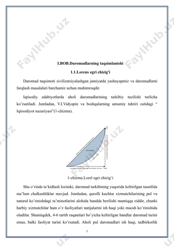 ing o‘sishidan olinadigan daromad va zayom bo’yicha to’lovlar; lotereya bo’yicha yutuqlar; tovarlarni kreditga sotib olish natijasida tashkil topadigan, vaqtincha bo’sh mablag’lar; har xil turdagi kompensatsiya to’lovlar va h.k. keyingi yillarda mamlakatimiz aholisining pul daromadlari shakllanish manbalari bo’yicha quyidagi ma’lumotlar orqali tavsiflanadi.aholi turmush darajasi tushunchasini ularning hayot kechirishi uchun zarur bo’lgan moddiy va ma’naviy ne’matlar bilan ta’minlanishi hamda kishilar ehtiyojining bu ne’matlar bilan qondirilishi darajasi sifatida aniqlash mumkin. aholi shaxsiy daromadining tarkibiy tuzilishi 1) pul va natural shakldagi ish haqi va maosh 2) qurolli kuchlar xizmatchilarining pul va natural ko’rinishdagi ta’minotlari 3) tadbirkorlarning ajratmalari: a) ijtimoiy sug’urta va shu kabilarga; b) boshqa maqsadlarga. ijtimoiy bandlikdan olinadigan daromadlar 4) erkin kasblardagi shaxslar 5) fermerlar 6) boshqa yakka tartibdagi tadbirkorlar va savdogarlar o’zini-o’zi band qilishdan daromadlar 7) renta, sof foiz, dividendlar mulkdan olinadigan daromadlar 8) joriy transfertlar, kompaniyalarning xayriyalari 9) davlat nafaqalari va boshqa to’lovlar transfert daromadlari bu asosiy ko’rsatkichlardan tashqari yana ba’zi …