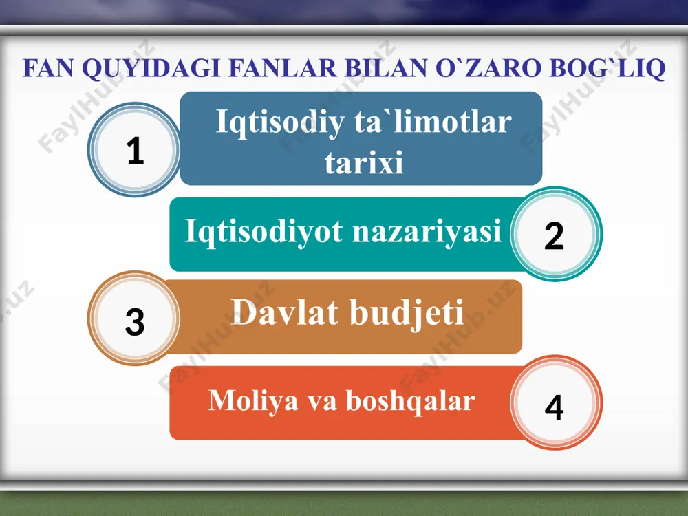 to‘lovchilarning huquq va majburiyatlari. o‘zbekiston respublikasida soliq tizimining huquqiy asoslari, soliq to‘lovchilarning huquqlari hamda majburiyatlari, soliq ishlarini yuritish tartiboti va soliq haqidagi qonun hujjatlarini buzganlik uchun javobgarlik soliq kodeksi, o‘zbekiston respublikasining “davlat soliq xizmati to‘g‘risida”gi qonuni va shu kabi bevosita soliqqa oid qonun hujjatlari orqali tartibga solib turiladi soliq solish – yuridik shaxslarga nisbatan mulkchilik shaklidan qat’i nazar, qonun oldida tenglik, jismoniy shaxslarga nisbatan esa jinsi, irqi, millati, tili, dini, ijtimoiy kelib chiqishi, e’tiqodi, shaxsiy va ijtimoiy mavqeidan qat’i nazar, qonun oldida tenglik asosida amalga oshiriladi. xorijiy davlatlarda soliqlar asosida iqtisodiyotni tartibga solish nazariyasi va amaliyoti tahlili. mazkur masalaga tegishli bo’lgan manbalarni tahlil qilar ekanmiz, eng avvalo, bozor iqtisodiyotining davlat tomonidan tartibga solinishi va uning shakllanishi turli bosqichlarda turlicha bo’lganligini qayd etib o’tishimiz zarur. tadbirkorlar sinfi xviii asrning ikkinchi yarimlaridanoq davlatning iqtisodiyotga aralashuvini ishbilarmonlik faoliyatiga to’sqinlik, deb qaraganlar. bu davrda iqtisodiyotni erkinlashtirish g’oyasi, iqtisodiyotning davlat tomonidan tartibga solinishini salbiy holat …