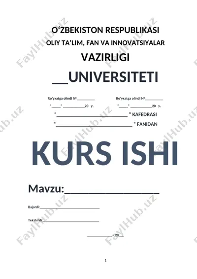 suvda hamda quruqlikda yashovchilarning kelib chiqishi va evolutsiyasi — DOCX