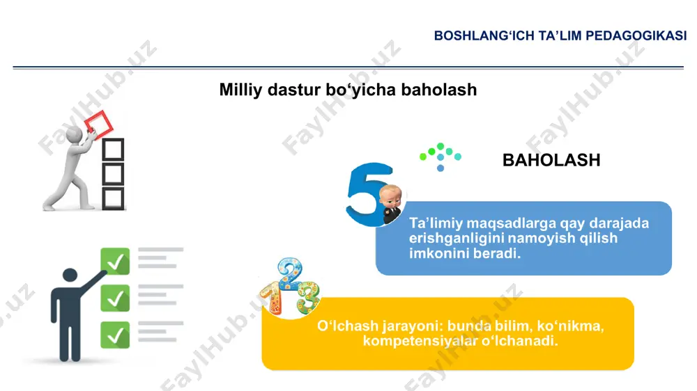 boshlang'ich ta'limda o'quvchilarining bilim, ko'nikma va malakalarini tashxis etish - Page 5