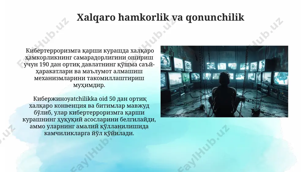 kiberterrorizm mavzusida taqdimot - Page 5