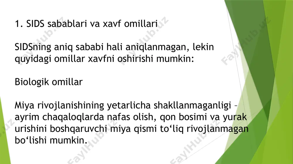 to'satdan o'lim sindromi (sudden infant death syndrome - sids) - Page 5