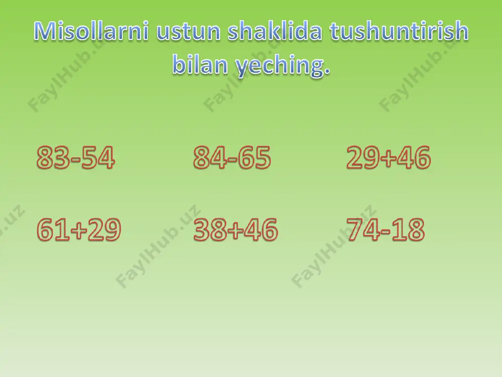2-sinf matematika bu qanday fan - Page 5