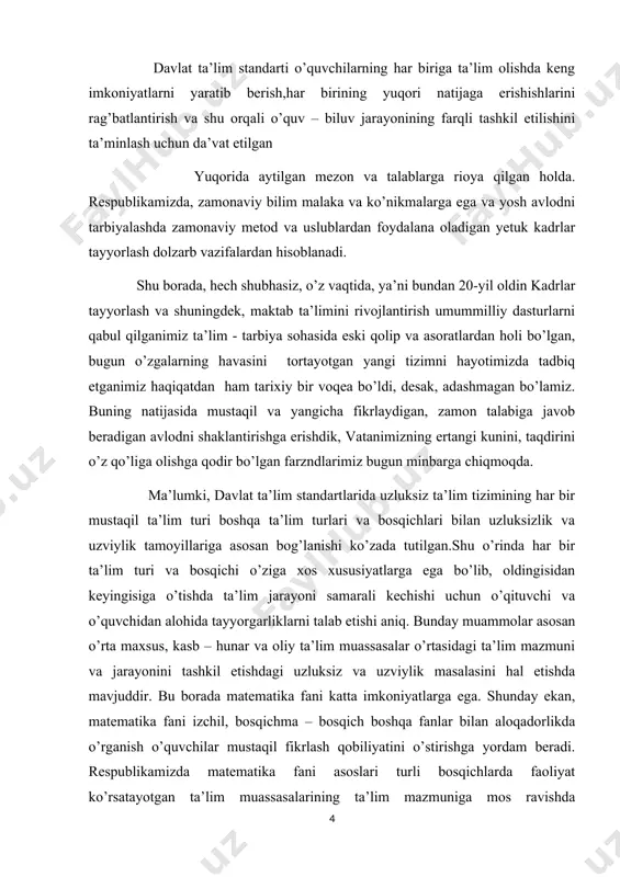 esa bu integrallarni shu egri chiziqli sohaning chegarasi boyicha integrallarga otishga yordam beradi. kurs ishining maqsadi va vazifalari: amaliyotda eng ko’p uchraydigan integrallar bu bir o’zgaruvchili integrallar hisoblanadi. boshqa integrallar ma’lum shartlar ostida bu integrallash qoidasiga bo’ysinadi. shuning uchun egri chiziqli soha bo’yicha integrallarni o’rganish uchun egri chiziqli integrallarning o’zini yaxshi bilish muhim hisoblanadi. ular jumlasiga stoks va grin formulalarini o’rganish kiradi. 1-. sirt integrali oxyz to’g’ri burchakli koordinatalar sistemasida biror v soha berilgan bo’lsin. bu vsohada biror fazoviy chiziq bilan chegaralangan sirt berilgan bo’lsin. biz sirtga nisbatanuning har bir p nuqtasidagi normalning musbat yo’nalishi n(p) birlik vector yo’naltiruvchi kosinuslari sirt nuqtalari koordinatalarining uzluksiz funksiyalari deb faraz qilamiz. sirtning har bir nuqtasida vector aniqlangan bo’lsin, bunda x,y,z koordinatalarning uzluksiz funksiyalaridir. sirtni biror usul bilan elementar yuzlarga bo’lamiz. har bir yuzda ixtiyoriy nuqtani olamiz va yig’indini qaraymiz, bunda vektorning yuzning nuqtadagi qiymati, shu nuqtadagi narmalning birlik vektori, shu vektorlarning sikalyar ko’paytmasi. …