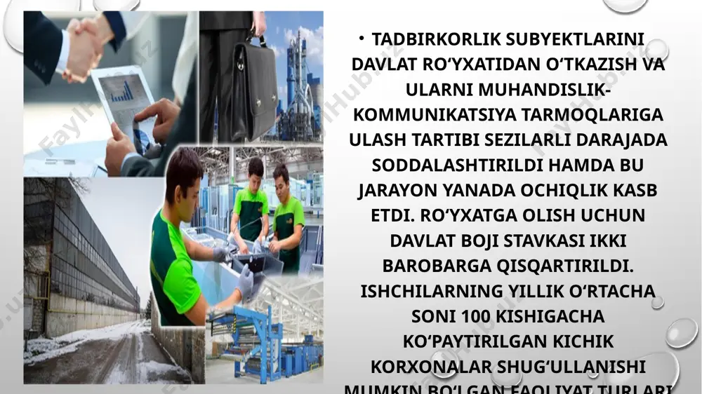 iga aralashuvi. davlat aktivlarini boshqarish agentligi faoliyatining ustuvor yo‘nalishlari 1-ilovaga muvofiq; davlat aktivlarini boshqarish agentligi tizimi tashkilotlarini qayta tashkil qilish bo‘yicha chora-tadbirlar rejasi 2-ilovaga muvofiq; davlat aktivlarini boshqarish agentligining tashkiliy tuzilmasi 3-ilovaga muvofiq; davlat aktivlarini boshqarish sohasida islohotlarni chuqurlashtirish va tizim faoliyatini transformatsiya qilish bo‘yicha “yo‘l xaritasi” 4-ilovaga muvofiq; “davlat mulki” axborot tizimiga integratsiya qilinadigan vazirlik va idoralarning axborot tizimlari ro‘yxati 5-ilovaga muvofiq tasdiqlansin davlat va nazorat idoralarining korxonalar moliyaviy-xo‘jalik faoliyatiga aralashuvi. 2023-yil 1-maydan boshlab, davlat mulki hisobini yuritish, uning to‘liqligi va to‘g‘riligini ta’minlashning quyidagi tartibi joriy qilinsin: respublika mulki bo‘lgan davlat ko‘chmas mulklari va davlat aksiya paketlari (ulushlari) davlat aktivlarini boshqarish agentligiga o‘tkaziladi, bundan strategik islohotlar agentligi, tiklanish va taraqqiyot jamg‘armasiga tegishli ulushlar hamda o‘zbekiston respublikasi prezidentining qarorlarida nazarda tutilgan hollar mustasno davlatning ijtimoiy siyosati – tadbirkorlikni rivojlantirish va bandlikni ta’minlash kafolati davlatlarning iqtisodiy rivojlanganlik darajasidan qat’i nazar, ularning asosiy vazifalaridan biri – mamlakatda ishsizlikni kamaytirish va aholining barcha …