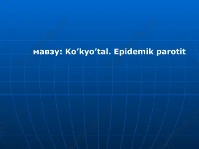 ko’kyo’tal.epidemikparotit — PPTX