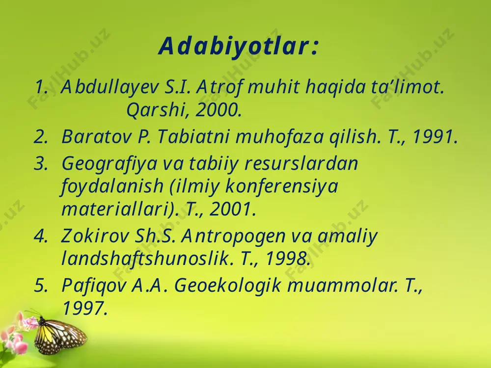 rni hal qilishda ilm-fan taraqqiyoti ham muhim o’rin egallaydi. albert sassonning ta’kidlashicha, biotexnologiyaning rivojlanishi o’zining kompleks muammolari evolyutsiya bilan bog‘liq holda biologik izlanishlarga qaratilgan. e’tiboringiz uchun rahmat!!!! image2.jpeg image3.png image4.png image5.png image6.png image7.png image8.jpeg image9.jpeg image10.jpeg image11.jpeg image12.jpeg image13.jpeg image14.jpeg image15.jpeg image16.jpeg image17.jpeg image1.jpeg