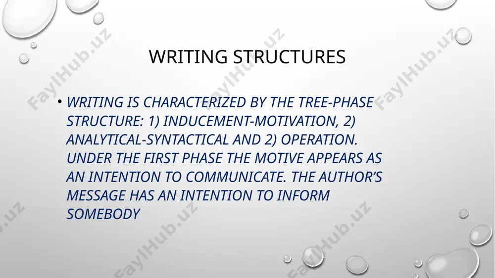 readers) of a piece o f writing, the teacher provides students with a context in which to select appropriate content, language, and levels of formality. this approach emphasizes task-based activities that involve the exchange of information, with the focus on fluency. this approach practices a good deal of modeling and controlled-practice, and also pays great attention to motivation and self-expressing. the activities used under this approach: writing instructions, cards, letters, messages, articles, job applications, reports, advertisements, projects, etc. thank you everyone image1.png image2.png image3.png