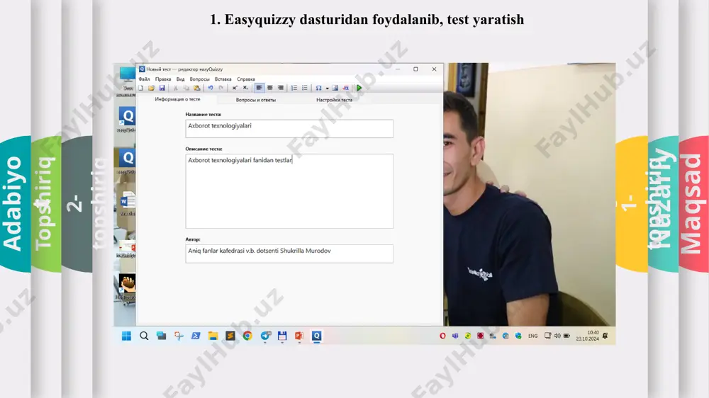axborot texnologiyalari fanidan amaliy mashg‘ulot daftari - Page 5