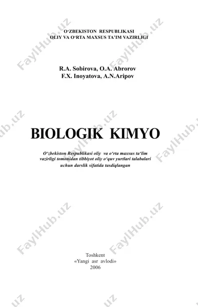 biologik kimyo — PDF