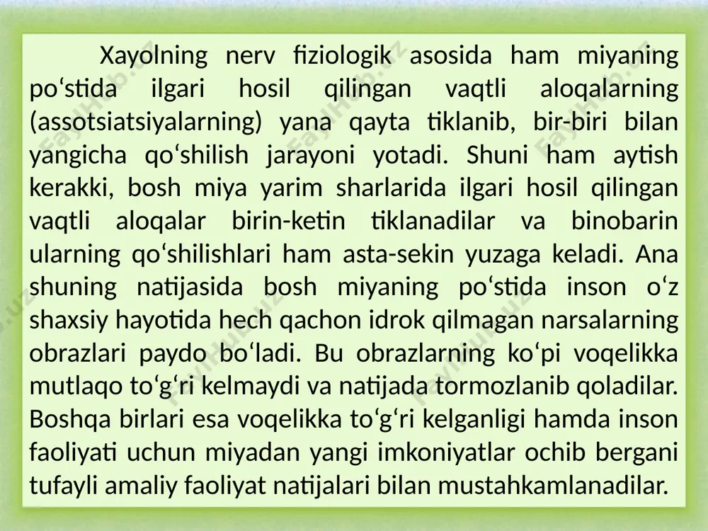 sodda psixik jarayonlar - Page 4
