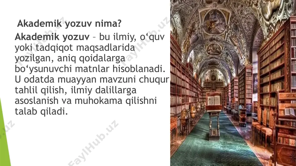 ushbu kitob ilmiy tadqiqotlarni olib borish usullari va akademik yozuv texnikalarini o‘rgatadi. bo‘ronov, u., axborot texnologiyalari asoslari. toshkent: fan va texnologiya, 2018. axborotning turlari va texnologiyalardagi ahamiyati haqida batafsil ma'lumot. zamonaviy pedagogika va didaktika (tahr. yo‘ldoshev i.), toshkent, 2022. ta'limdagi axborot va akademik yozuvning ahamiyati haqida materiallar. turakulov, m., oliy ta'limda ilmiy maqola yozish qoidalari. toshkent: sharq nashriyoti, 2019. akademik yozuv uchun nazariy va amaliy qo‘llanma. internet resurslar: google scholar (https://scholar.google.com): ilmiy maqolalar va manbalar izlash uchun. researchgate (https://www.researchgate.net): akademik yozuvlar va ilmiy muhokamalar uchun platforma. me’yoriy hujjatlar: o‘zbekiston respublikasining axborot texnologiyalari va kommunikatsiyalarni rivojlantirish to‘g‘risidagi qonuni. reja: i. kirish xakerlik va uning axborot xavfsizligidagi roli. etik xakerlikning ahamiyati va maqsadi. ii. asosiy qism asosiy bilimlarni shakllantirish 1.1. xakerlikning asosiy tushunchalari. 1.2. kompyuter tarmoqlari va ularning ishlash asoslari. 1.3. xavfsizlik vositalari va tahlil usullari. 1.4. xavfli zaifliklarni aniqlash vositalari (nmap, wireshark). xakerlik vositalarini o‘rganish 2.1. tarmoq xavfsizligi asoslari 2.1.1. tcp/ip …