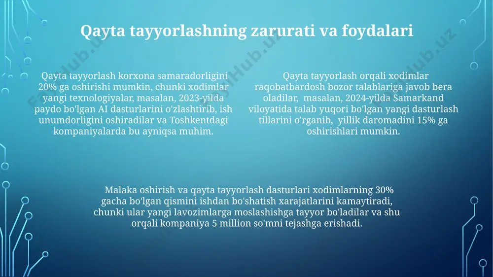 xodimni kasbga tayyorlash va qayta tayyorlash trening dasturlari - Page 4