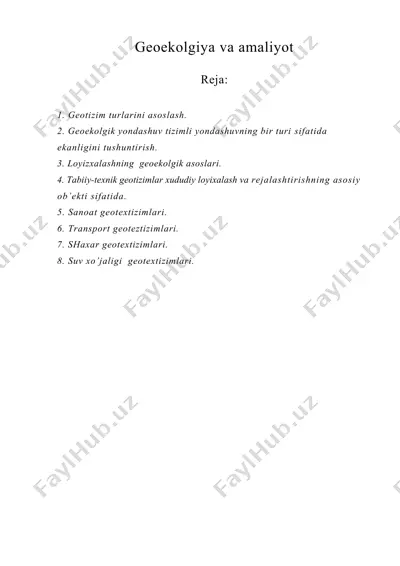 geoekolgiya va amaliyot — DOC