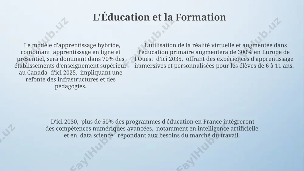 neufs vendus en france seront électrifiés, marquant une transition majeure vers une mobilité plus durable dans les grandes villes comme paris. l'investissement dans les infrastructures de transport intelligent, incluant 2000 kilomètres de voies réservées aux bus à haut niveau de service (bhns) en île-de-france, améliorera significativement la fluidité du trafic. les solutions de mobilité partagée, comme les vélos en libre-service et les voitures autonomes, devraient augmenter de 30% à lyon d'ici 2025, réduisant la congestion routière et les émissions de co2. merci pour votre attention @taqdimot_robot image4.png image3.jpeg