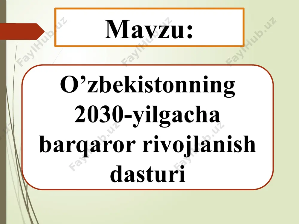 aga muvofiq tarkibda tashkil etilsin. vazirlar mahkamasining 2022-yil 21-fevraldagi 83-son qaroriga 1-ilova. lex.uz va wikipedia.26.04.2024 3. 2030-yilgacha bo‘lgan davrda barqaror rivojlanish sohasidagi milliy maqsad va vazifalarni amalga oshirish bo‘yicha “yo‘l xaritasi” 3-ilovaga muvofiq tasdiqlansin. vazirlar mahkamasining 2022-yil 21-fevraldagi 83-son qaroriga 1-ilova.lex.uz va wikipedia.26.04.2024 4. quyidagilar muvofiqlashtiruvchi kengashning asosiy vazifalari hisoblansin: milliy maqsad va vazifalarni amalga oshirish bo‘yicha mas’ul vazirlik hamda idoralarning samarali ishlarini tashkil etish, brmga erishishda sektorlararo muvofiqlashtirish va uyg‘unlashgan yondashuvni ta’minlash; milliy maqsad va vazifalarning tarmoq, mintaqa va maqsadli rivojlantirish dasturlari, strategiyalar va konsepsiyalarga kiritilishini ta’minlash; vazirliklar, idoralar va ishchi guruhlarning milliy maqsad va vazifalarni amalga oshirish hamda natijalarga erishish masalalari yuzasidan hisobotlarini eshitish. vazirlar mahkamasining 2022-yil 21-fevraldagi 83-son qaroriga 1-ilova.lex.uz va wikipedia.26.04.2024 5. milliy maqsad va vazifalarni amalga oshirish davrida quyidagilar: a) o‘zbekiston respublikasi iqtisodiy taraqqiyot va kambag‘allikni qisqartirish vazirligi muvofiqlashtiruvchi kengashning ishchi organi funksiyasini bajaradi; (5-bandning “a” kichik bandi o‘zbekiston respublikasi vazirlar mahkamasining 2020-yil 14-dekabrdagi 777-sonli …