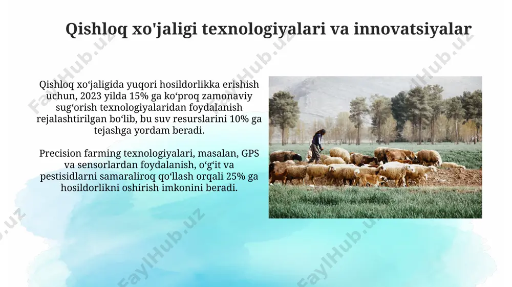 qishloq xo'jaligi mahsulotlarini ishlab chiqarish va marketing - Page 5