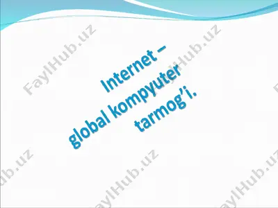 internet — PPT