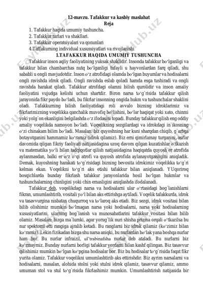 tafakkur va kasbiy maslahat — PDF