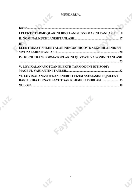 mlakatlar qatoriga kiradi. markaziy osiyo birlashgan energetika tizimidagi elektr energiyasi ishlab chiqarish quvvatlarining salmoqli hissasi respublikaga tegishlidir. o‘zbekistonrespublikasiprezidentiningo‘zbekistonrespublikasining elektr energetikasini yanada rivojlantirish va isloh qilish strategiyasi to‘g‘risidagi qaroriga muvofiq vazirlik tomonidan 2030 yilgacha bo‘lgan davrda ishlab chiqarish quvvatini rivojlantirish dasturi ishlab chiqilmoqda, bu umumiy quvvati 27 gvt bo‘lgan yangi energo bloklarini qurish bilan ishlab chiqarish quvvatini oshirish bo‘yicha umumiy quvvati 35 mlrd. aqsh dollariga teng bo‘lgan yirik investitsiya loyihalarini amalga oshirishni nazarda tutadi. shu bilan birga issiqlik elektr stansiyalaridagi ma’nan va jismonan eskirgan umumiy quvvati 6,4 gvt bo‘lgan energo bloklar ekspluotatsiyadan chiqariladi. issiqlik energetikasi sohasidagi chora-tadbirlarning amalga oshirilishi energo bloklarning samaradorligi 60%ga teng yuqori samarali bug‘-gaz turbinali stansiyalarga asoslangan zamonaviy energiya ishlab chiqarish texnologiyalarini joriy etishni ta’minlaydi. respublikada quvvati 2,4 gvt bo‘lgan birinchi atom elektr stansiyasini qurishga alohida e’tibor qaratilmoqda. ta’kidlash joizki, o‘zbekistonrespublikasiprezidentining 2015-yilning 5-maydagi pq-2343-sonli qarori bilan tasdiqlangan, 2015-2019 yillarda iqtisodiyot tarmoqlari va ijtimoiy sohada energiya sig‘imini qisqartirish, energiyani …
