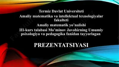 pedagogik dasturiy vositalar haqida tushuncha — PPTX