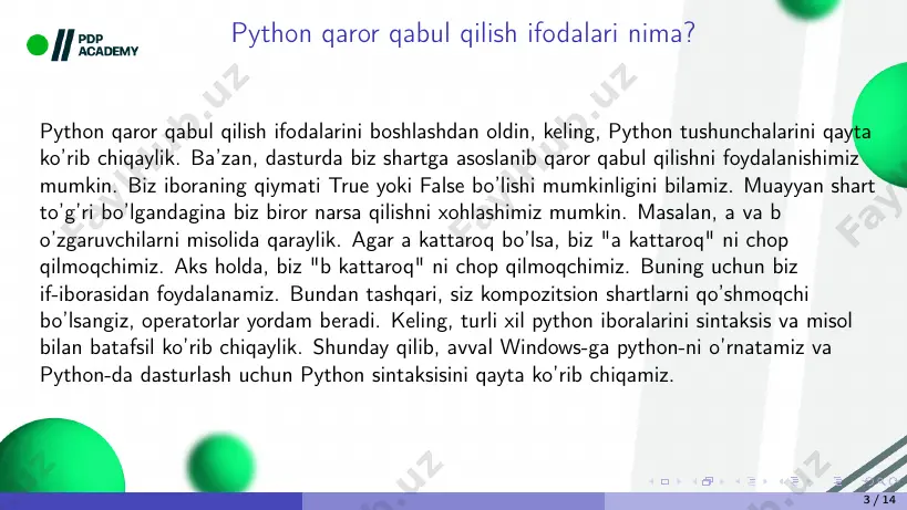 python dasturlash tili - Page 3