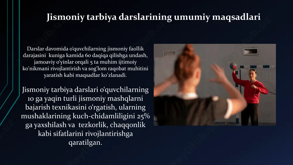 jismoniy tarbiya darslari rejasi va maqsadlari - Page 4