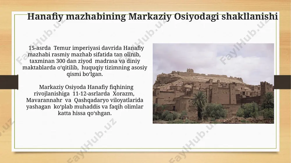 hanafiy mazhabi ta’siri markaziy osiyo tarixida - Page 4