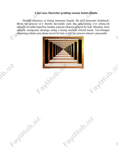 rekursiv tuzilmalar haqida — DOCX