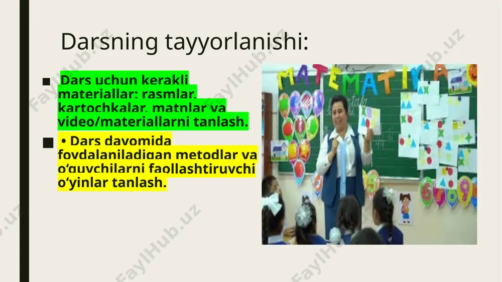 htirilgan ma’nosi va grammatik belgilari aniq izchillikda, bir-biri bilan ilmiy asoslangan bog’liqlikda o’rganiladi, shuningdek, otdan nutqda to’g’ri foydalanish va to’g’ri yozish malakasini shakllantirish maqsadida bajariladigan mashqlar asta murakkablashtira boriladi. til hodisasi sifatida otning xususiyatlari, uni o’rganish vazifalari, o’quvchilarning yosh xususiyatlarini hisobga olgan holda, har bir sinf uchun material hajmi, ularni o’rganish izchilligi belgilangan. boshlang’ich sinflarda otni o’rganish vazifalari quyidagilar: 1) “ot” haqidagi grammatik tushunchani shakllantirish; 2) kim? so’rog’iga javob bo’lgan (shaxs bildirgan) otlardan nima? so’rog’iga javob bo’lgan (narsa, hayvon, jonivor va boshqalarni bildirgan) otlarni farqlash ko’nikmasini hosil qilish; 3) kishilarning familiyasi, ismi, otasining ismi, hayvonlarga qo’yilgan nomlar va geografik nomlarni bosh harf bilan yozish ko’nikmasini shakllantirish; 4) otlarda son (otning birlik va ko’plikda qo’llanishi) bilan tanishtirish; 5) otlarni egalik qo’shimchalari bilan to’g’ri qo’llash ko’nikmasini shakllantirish; 6) otlarning kelishiklar bilan turlanishi va kelishik qo’shimchalarining yozilishi haqida malaka hosil qilish; 7) o’quvchilar lug’atini yangi otlar bilan boyitish va ulardan nutqda aniq, o’rinli …