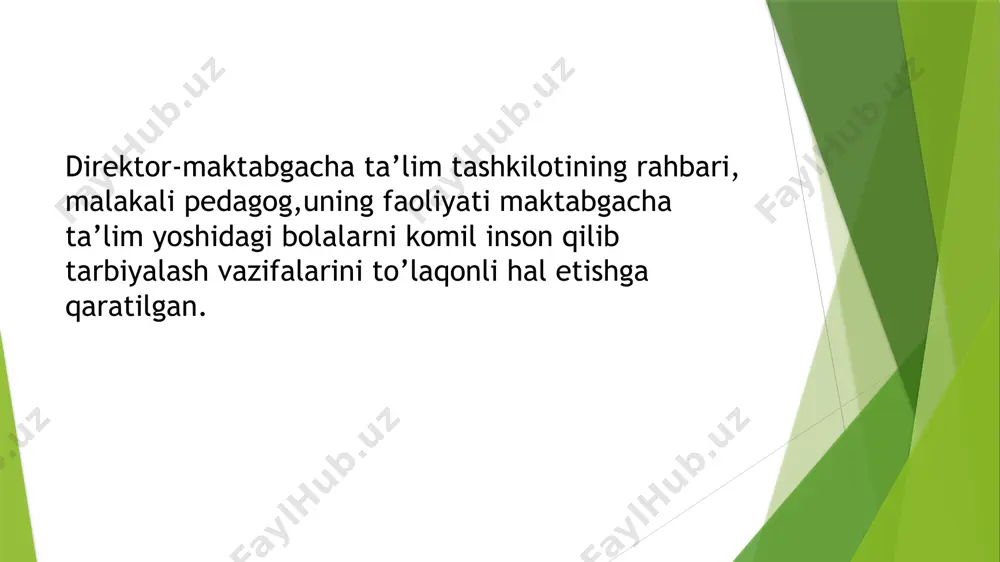 maktabgacha ta'lim tashkiloti rahbariga qo'yiladigan talablar - Page 4