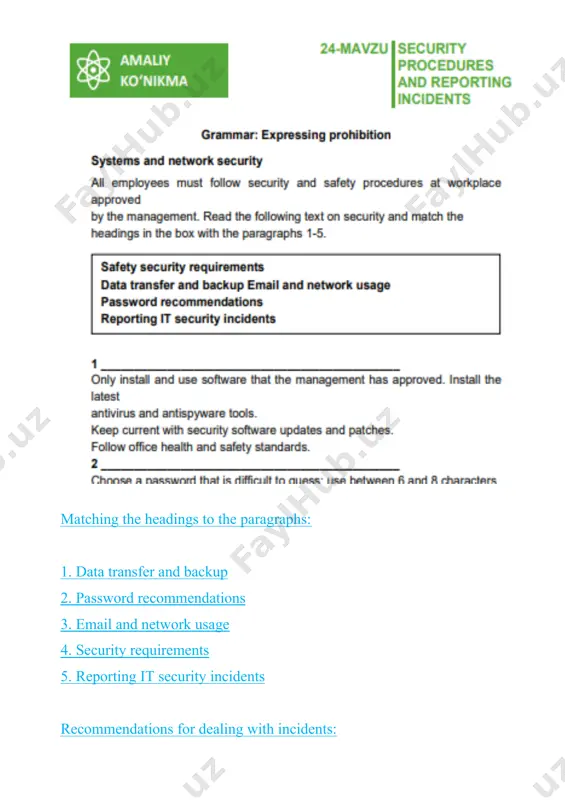 it security incident reporting guidelines - Page 2