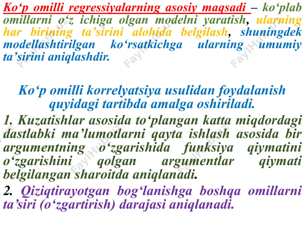 siya - variantlarning arifmetik o‘rtachadan farqlarining o‘rtacha kvadrati. - (torttirilmagan) - (torttirilgan) o‘rtacha kvadratik farq - belgining o‘zgarishini ifodalaydi va quyidagicha hisoblanadi: - (torttirilmagan) - ( torttirilgan) variatsiya koeffitsienti (v) - nisbiy ko‘rsatkich bo‘lib, belgining o‘zgarishini ifodalaydi va protsentlarda ifodalanadi. - variatsiya chegarasi bo‘yicha variatsiya koeffitsienti, ossillyatsiya koeffitsienti. - o‘rtacha chiziq farq bo‘yicha variatsiya koeffitsienti. -kvadrat farq bo‘yicha variatsiya koeffitsienti. moda - deb eng katta chastotaga ega bo‘lgan variantaga aytiladi. mediana - deb variatsion qatorni variantalar soni teng bo‘lgan ikki qismga ajratadigan variantaga aytiladi. agar variantalar soni toq, ya’ni bo‘lsa, u holda n juft, ya’ni da mediana: image1.wmf image2.wmf image3.wmf image4.wmf image6.wmf image8.wmf image5.wmf oleobject6.bin image7.wmf image9.wmf image10.wmf image11.wmf oleobject9.bin oleobject10.bin oleobject11.bin image12.wmf image15.wmf image16.wmf image17.wmf oleobject16.bin oleobject17.bin oleobject12.bin image13.wmf image14.wmf oleobject15.bin image18.wmf image19.wmf image21.wmf image22.wmf image23.wmf oleobject18.bin oleobject19.bin image20.wmf image27.wmf image24.wmf image25.wmf image26.wmf image28.wmf image29.wmf image30.wmf image31.wmf image32.wmf image33.wmf image34.wmf image35.wmf image36.wmf image37.wmf image38.wmf image39.wmf image43.wmf image40.wmf image41.wmf image42.wmf …