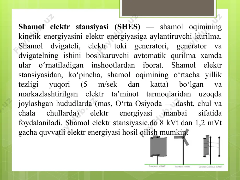 tricity (lcoe)) (capacity factors). (total installed cost - tic). elektrenergiya ishlab chiqarish xarajatlari quvvatlardan foydalanish koeffitsienti quvvatlarni o‘rnatishning umumiy xarajatlari tiklanadigan energiyadan elektrenergiya olish xarajatlari (lcoe), doll. / kvt-soat 2010 y. 2015 y. 2016 y. 2017 y. 2018 y. 2018/2010 yy. o‘zg.,% bioenergiya 0,074 0,073 0,071 0,071 0,061 -17,5 geotermal energiya 0,048 0,059 0,068 0,073 0,072 +50,0 gidroenergiya 0,041 0,041 0,053 0,055 0,085 +107,3 quyosh (fotoelektrik) 0,370 0,133 0,119 0,097 0,085 -77,0 quyosh (konsentratsiya) 0,341 0,248 0,286 0,250 0,186 -45,5 shamol (suv ichida) 0,159 0,169 0,132 0,127 0,126 -20,8 shamol (qirg‘oq bo‘yida) 0,084 0,067 0,065 0,064 0,055 -34,5 tiklanadigan energiya quvvatlarini o‘rnatishning umumiy xarajatlari, doll. / kvt-soat 2010 2015 2016 2017 2018 2018/2010 yy. o‘zg.,% bioenergiya 2555 2557 2137 2847 2105 -17,6 geotermal energiya 2543 3435 3607 3761 3976 +56,4 gidroenergiya 1232 1465 1753 1768 1492 +57,6 quyosh (fotogalvanik) 4621 1825 1609 1389 1210 -73,8 quyosh (konsentratsiya) 8829 7232 7602 …