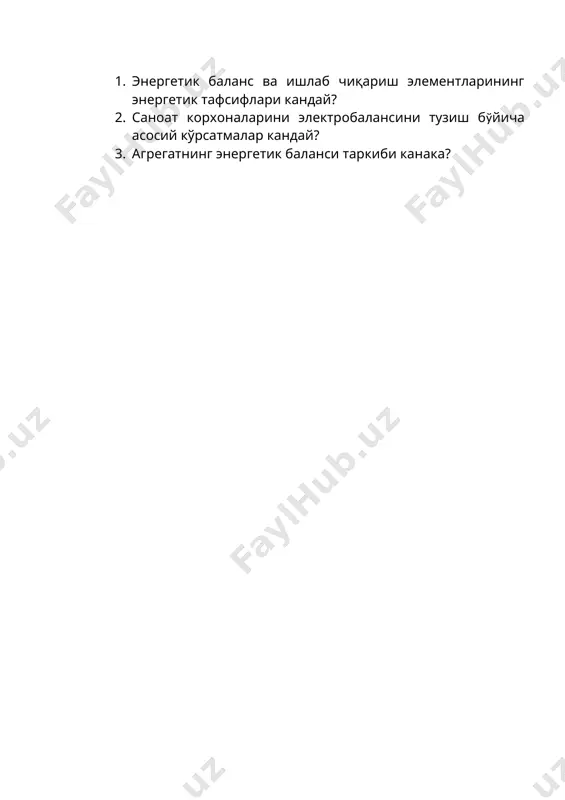 elektroenergiya sarfini baholash asoslari va elektr balansi - Page 5