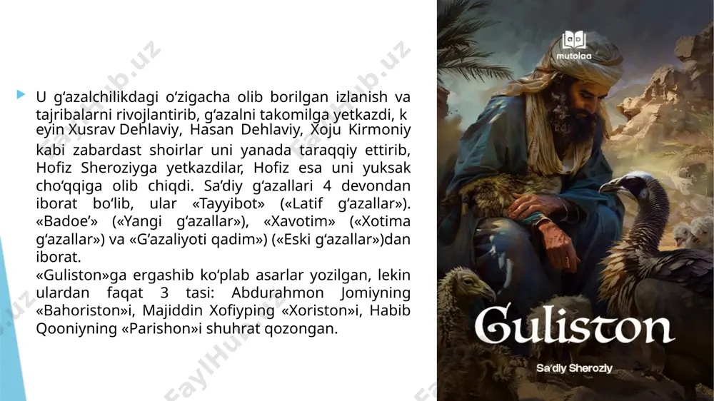 sa'diy sheroziy "guliston" asari - Page 5