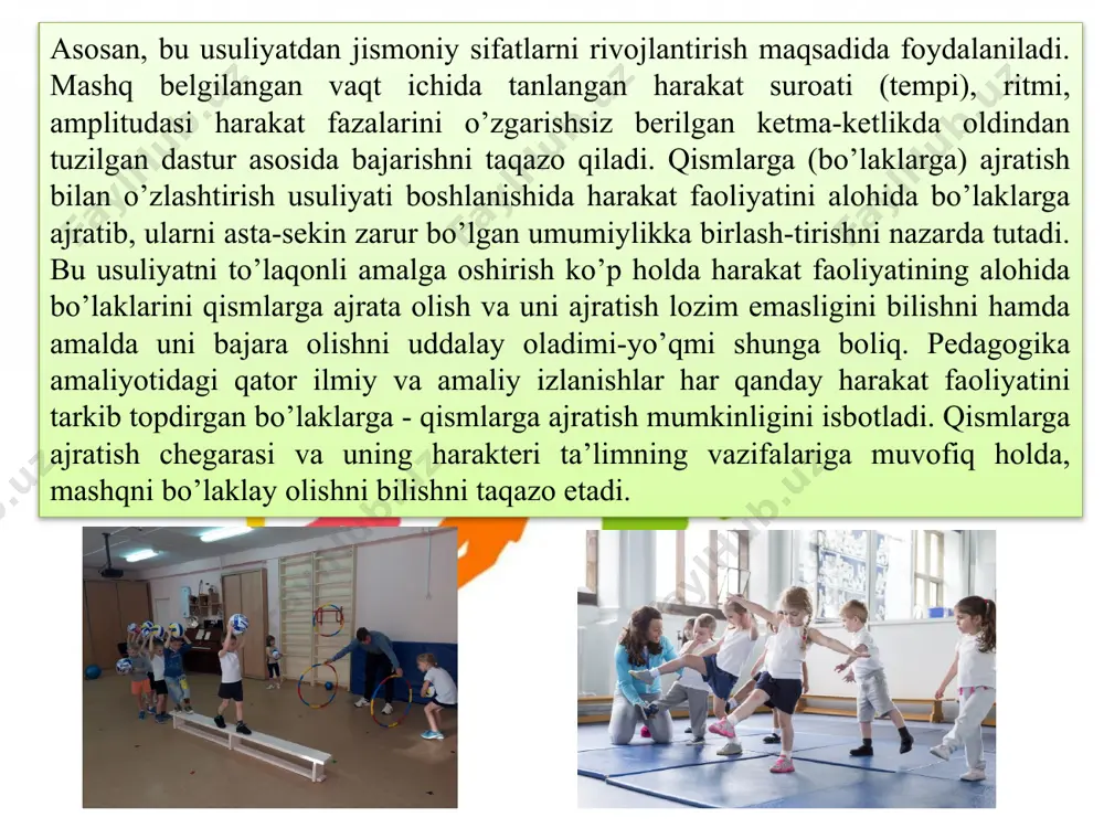 qat’iy reglamentlashtirilgan mashq metodi - Page 5