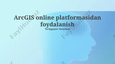 arcgis online platformasi — PPTX