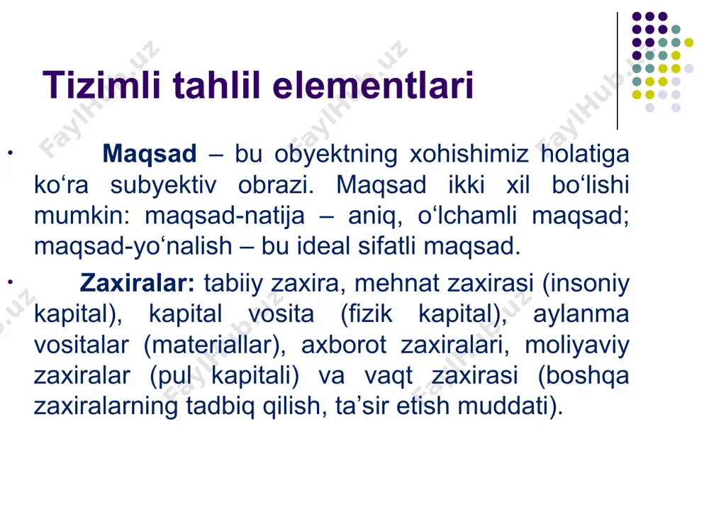 azo). har qanday faoliyat turiga ega tashkilotning maqsadini qurishda eng muhim yo‘nalishlar quyidagilar: e’tiboringiz uchun tashakkur!!!