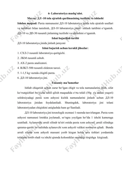 дл-10 laboratoriya jini — DOCX