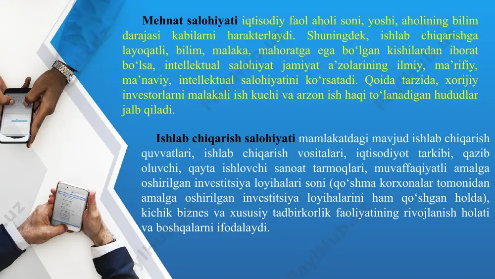 titsiya loyihalari ishlab chiqilishi mumkin. bu loyihalar don xo’jaligini rivojlantirish va takomillashtirishga, chorva mollari mahsulotlarini ishlab chiqarishni oshirishga qaratilgan bo’lishi, shuningdek, qishloq xo’jaligi mahsulotlarini qayta ishlashda, sotishda, saqlashda yo’qotishlarni kamaytirishga yo’naltirilgan bo’lishi lozim. 2. mashinasozlik sohasida ishlab chiqilgan va amalga oshiriladigan investitsiya loyihalari energiyani kam sarf qiluvchi mashina va uskunalar bilan ta’minlashga qaratilgan bo’lishi kerak. 3. qurilish sanoatida investitsiya loyihalari, asosan, yakka tartibdagi va umumiy qurilish uchun kerak bo’lgan sifatli va arzon qurilish materiallari bilan bozorni to’ldirish, sanoat qurilish materiallari korxonalarini kam energiya sarf qiluvchi texnologiyalar bilan ta’minlash va qayta qurollantirish, xom ashyo bazasini rivojlantirish bilan bog’liq bo’ladi. 4. aloqa va informatika tarmog’idagi korxonalarda loyihalar, ko’pincha, uni texnik qayta qurollantirish va elektr aloqa tarmog’ini ta’mirlash, yangi xizmat aloqalarini kengaytirish bilan bog’liq bo’ladi. 5. kimyo sanoatidagi investitsiya loyihalari sanoatdagi raqobatbardosh yangi mahsulotlarni ishlab chiqarish va ularni sotish bilan bog’liq bo’ladi. 6. o’rmon kompleksidagi investitsiya loyihalarini amalga oshirishda yog’ochni qayta ishlovchi korxonalarni …