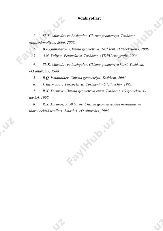 ikki ko‘pyoqlikning o‘zaro kesishuv chizig‘ini yasash - Page 4