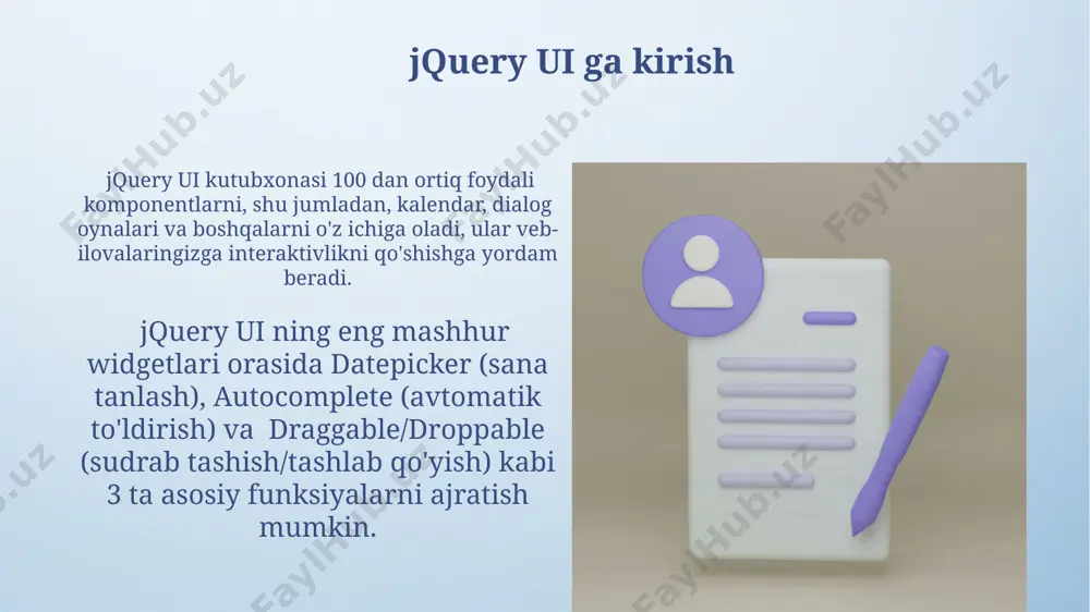 jquery ui vidjetlar: datepicker, dialog - Page 4