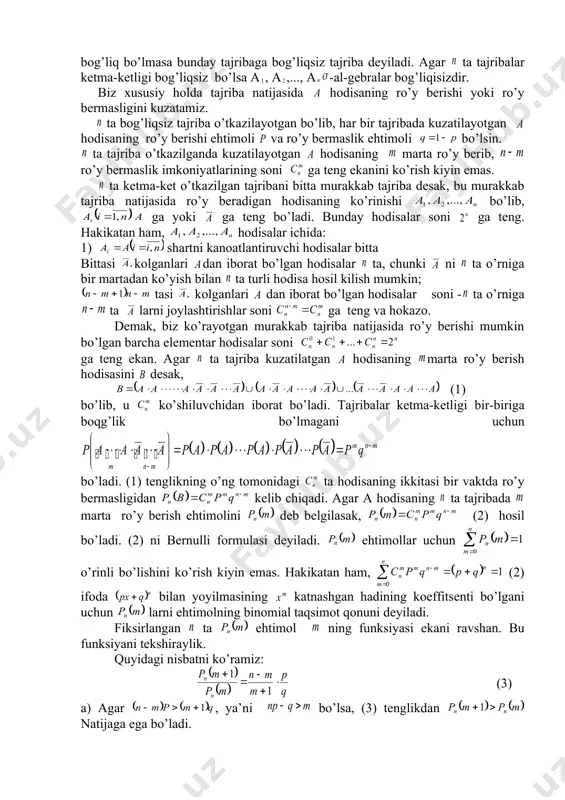 53 13 , 53 4 a b n m n i i i m r i i i a a a p ( ) ( ) 5 1 2 1 5 1 . . . / . . . . . . j j a i j i a a p a a a p i = n a a a ,..., , 2 1 ( ) ( ) ( ) 2 1 2 1 . . . i i i i i a p a p a a a p r = ( ) ( ) ( ) 5 1 5 1 ... ... j j j j a p a p a a p = ( ) ( ) ( ) 5 1 5 2 1 ... ... ... 1 j i j i i i a p a p a aj a a a p r = …