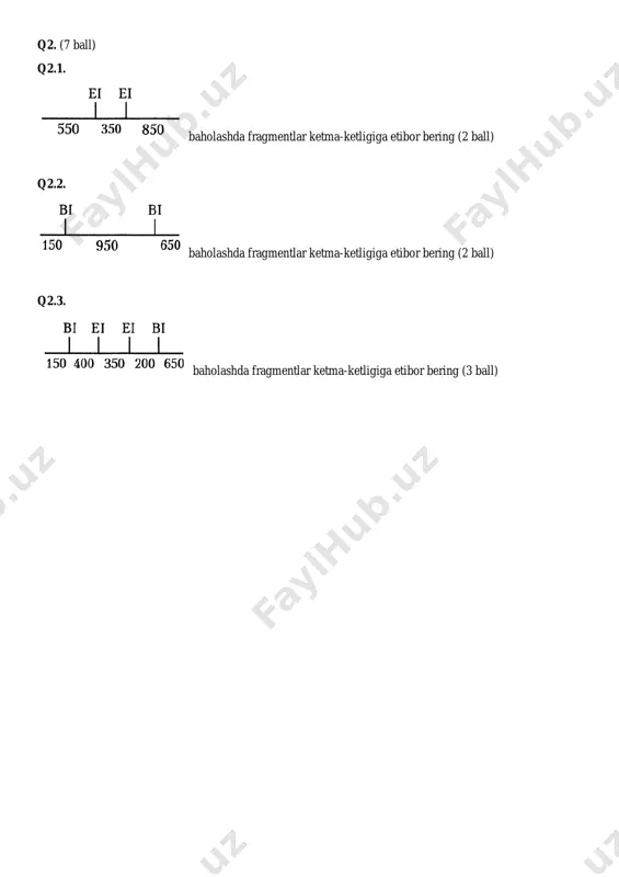 miqdorda o’sa olishliklarini ta'minlash uchun zarur bo'lib, ularga muhitga tarqaladigan metabolitlarni chiqarishga imkon beradi. javob: yuqoridagi mazmunda yozilgan to’g’ri javob uchun = 3 ball q4.3. trpa hujayralari trpc va trpe o'sishini taminlagani sababli, trpa geni triptofan biosintezi yo‘lida trpc va trpe genlaridan keyin joylashgan. trpc hujayralari trpe o'sishini taminlaydi, shuning uchun trpc geni trpe genidan keyin joylashgan. triptofan biosintezini boshqarishda genlar tartibi: trpe → trpc → trpa ni tashkil qiladi. javob: trpe → trpc → trpa = 4 ball q5. (16 ball) f1 dagi gametalarning kutilayotgan chastotasi quyidagicha : 0.95/2 = 0.475 g h 0.95/2 = 0.475 g h 0.05/2= 0.025 g h 0.5/2 = 0.025 g h barcha erkak gametalar g h bo’lishini hisobga olib, kutilgan nasl chastotasini aniqlash mumkin, ya’ni : 0.475 g h x 1.00 g h = 0.475 gg hh 0.475 g h x 1.00 g h= 0.475 gg hh 0.025 g h x 1.00 g …