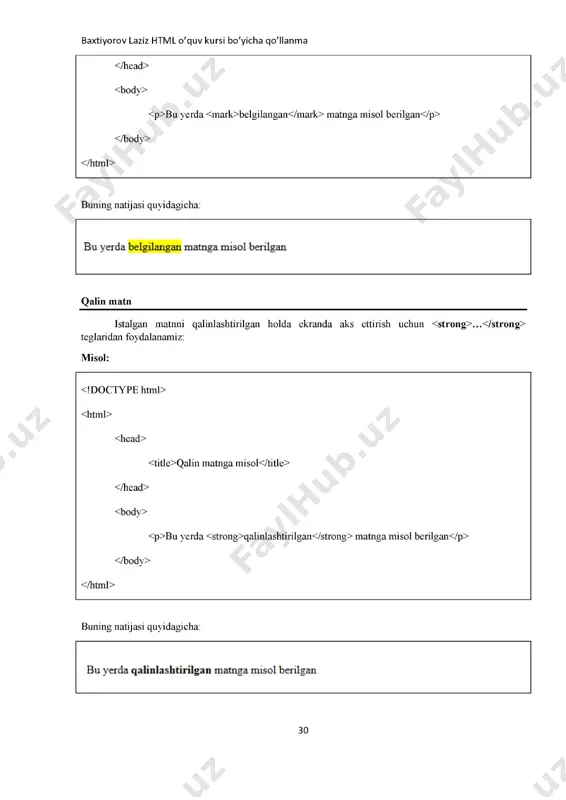 html o'quv kui bo'yicha go'lanma - Page 2