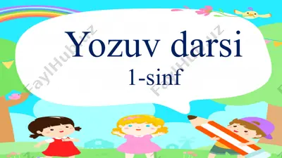 yozuv darsi — PPTX