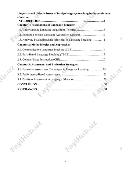 linguistic and didactic issues of foreign language teaching in the continuous education — DOC